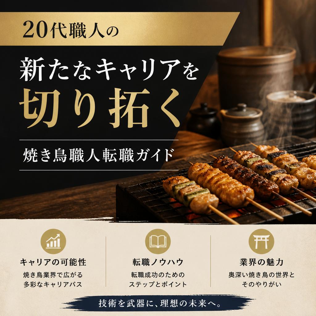 20代職人の新たなキャリアを切り拓く、焼き鳥職人転職ガイド