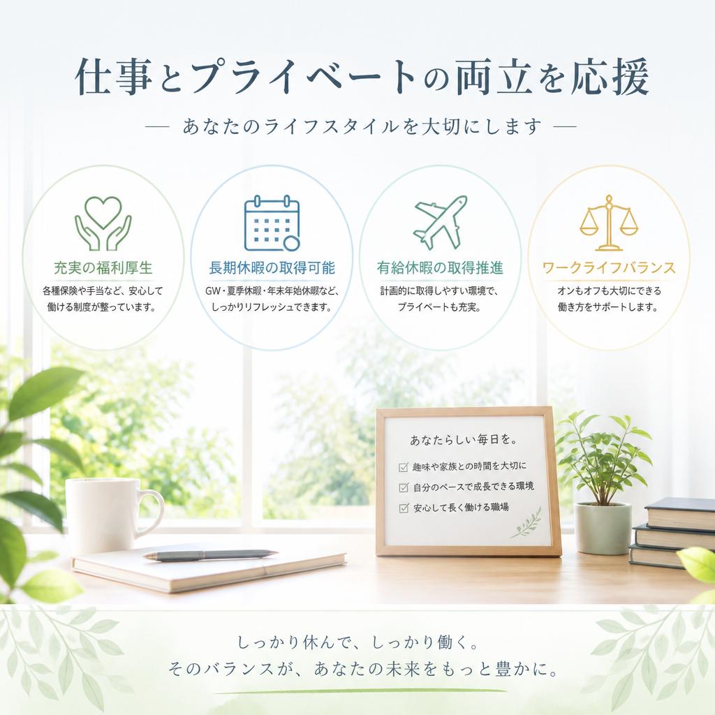 サポート体制と福利厚生