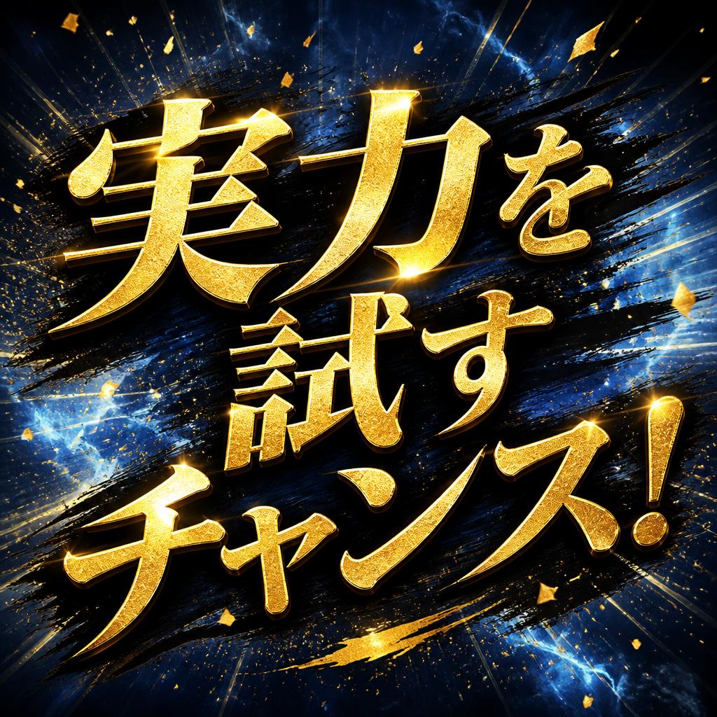 実力を試すチャンス！
