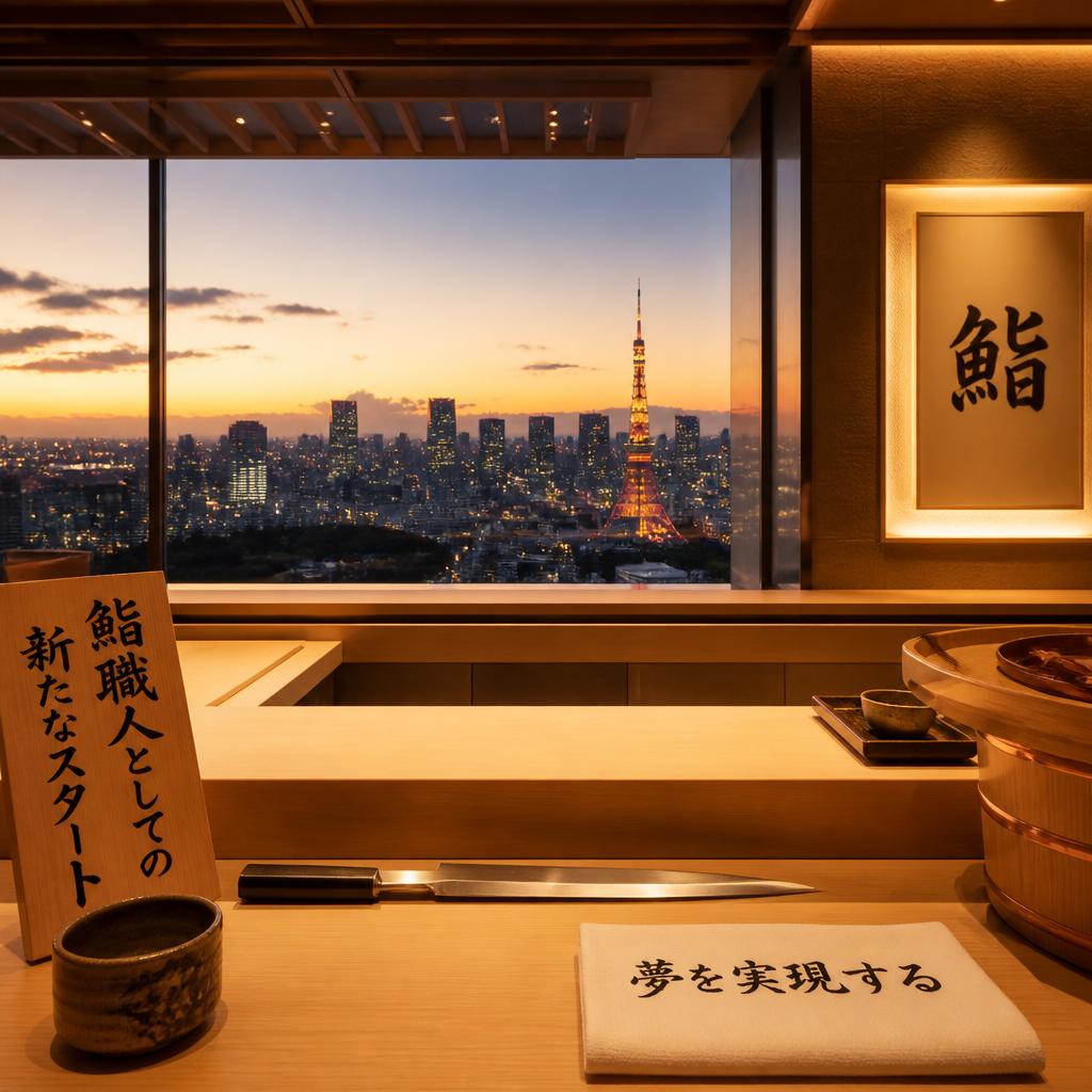 あなたの夢を実現する、東京の鮨職人としての新たなスタート！